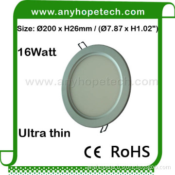 Ultra-Thin DC24V round 16W led recessed ceiling light